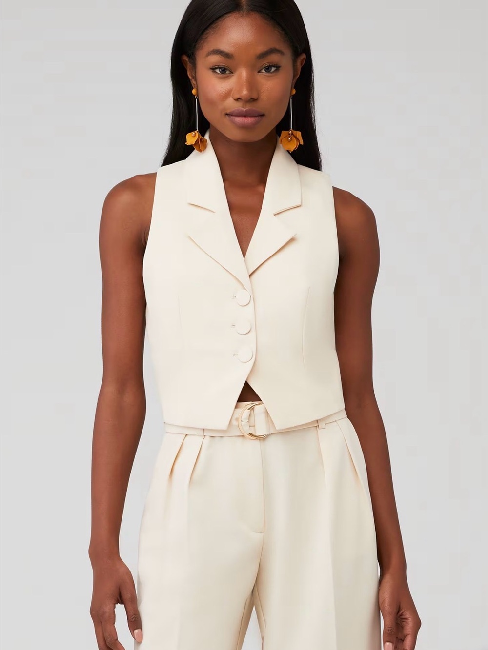 Bardot beige Tailored Sleeveless Vest